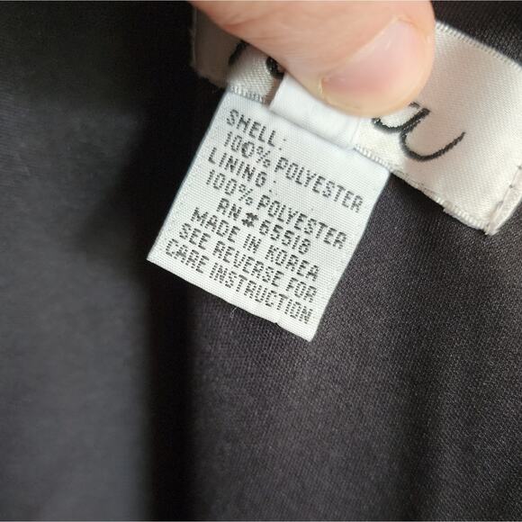 Vintage Patra Sleeveless Maxi Dress Black Size 16 - Picture 12 of 12